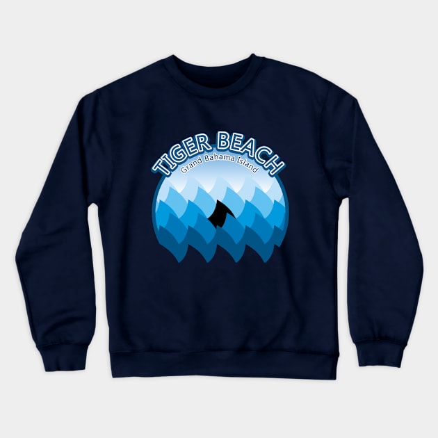 Tiger beach shark diving Crewneck Sweatshirt by TMBTM